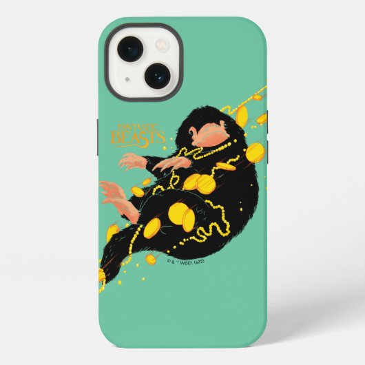 金貨と共に浮かぶニフラー iPhoneケース (裏面)