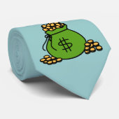 金貨のお金のバッグ ネクタイ (ロール)