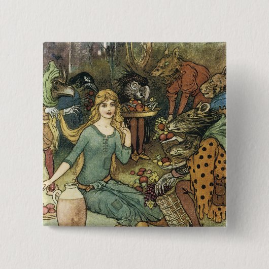 金買のカールで我々から 缶バッジ (正面)