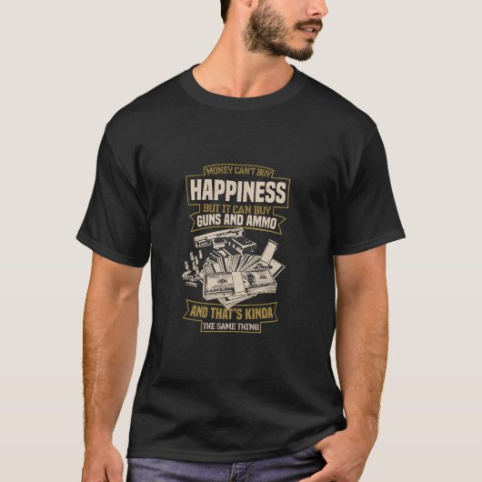 金買は幸せ買にも Tシャツ (正面)