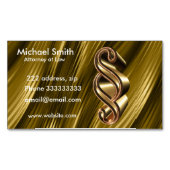 金質 マグネット名刺 (正面)