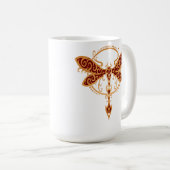 金赤い種族のトンボ コーヒーマグカップ (正面右)