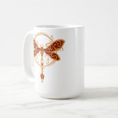 金赤い種族のトンボ コーヒーマグカップ (正面左)