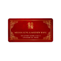 金赤中国式結婚式ラベル