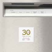 金赤葉の30周年記念 名前 日付 マグネット (インサイチュ (食洗機))