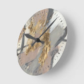 金赤面 ラウンド壁時計 (傾斜)