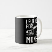 金走建築掘削機のホーム コーヒーマグカップ (正面右)