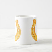 金蹄鉄の幸運なマグ コーヒーマグカップ (中央)