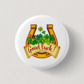 金蹄鉄 缶バッジ (正面)