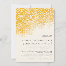 金軽いシャワー|の素朴な結婚式招待状 招待状