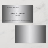 金輝く属のようなエンジニアリング名刺 名刺 (正面/裏面)