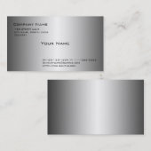 金輝く属のような名刺。 名刺 (正面/裏面)