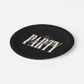 金退職パーティーのプレート ペーパープレート (アングル)