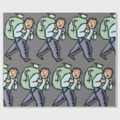 金運のバッグ ラッピングペーパー (フラット)