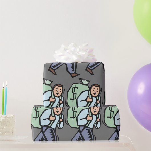 金運のバッグ ラッピングペーパー