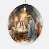 金遠くにの聖降誕祭に セラミックオーナメント (左)