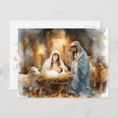 金遠くにの聖降誕祭に ポストカード (正面/裏面)