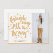 金郵便はがきをずっと笑わせること シーズンポストカード (正面/裏面)