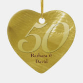 金金属一見記念日のオーナメント セラミックオーナメント (正面)