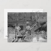 金鉱夫金ゴールド·ラッシュ·マイナーズ~カリフォルニア1850 ポストカード (正面/裏面)