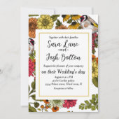 金銀貨と花 招待状 (正面)