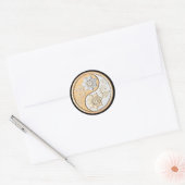 金銀陰陽 ラウンドシール (封筒)