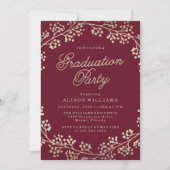 金銅卒業パーティー招待状 招待状 (正面)