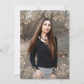 金銅卒業パーティー招待状 招待状 (裏面)