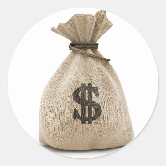 金銭バッグ ラウンドシール (正面)