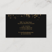 金鋏と蝶スタイリッシュ 名刺 (裏面)