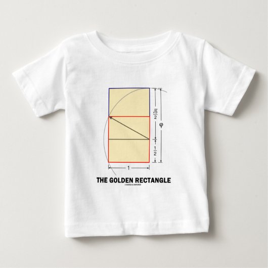 金長方形(数学比率) ベビーTシャツ (正面)