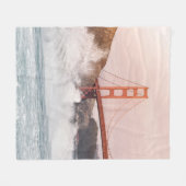 金門橋 フリースブランケット (正面(横))