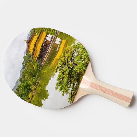 金閣寺または金閣と池の京都平 卓球ラケット (横)