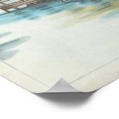 金閣寺亀井東兵衛風景画 ポスター (角)