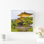金閣寺京都 スクエア壁時計 (ホーム)