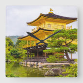 金閣寺京都 スクエア壁時計 (正面)