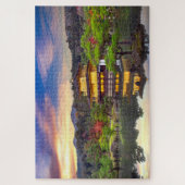 金閣寺京都・日没トラベル ジグソーパズル (縦)