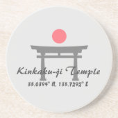 金閣寺緯度 コースター (正面)