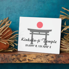 金閣寺緯度 フォトプラーク