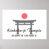 金閣寺緯度 ポスター (正面)