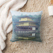 金閣寺金閣の霧 – クッション (ブランケット)