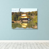金閣寺金閣寺金閣 キャンバスプリント (インサイチュ (ウッドフロア))
