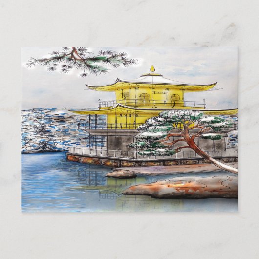 金閣寺黄金パビリオン ポストカード (正面)