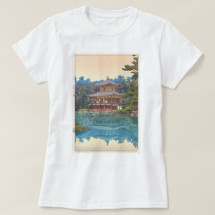 金閣寺,金閣寺,吉田博,ウッドカット Tシャツ