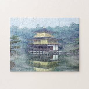 金閣霧-京都、日本、アジア ジグソーパズル