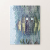 金閣霧-京都、日本、アジア ジグソーパズル (縦)