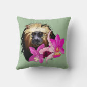 金頭のライオン・タマリン・モンキー クッション (裏面)