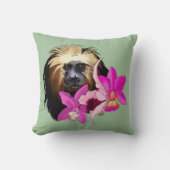 金頭のライオン・タマリン・モンキー クッション (正面)