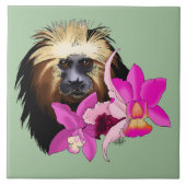 金頭のライオン・タマリン・モンキー タイル (正面)