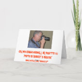 金風車のシルエットのバースデー・カード カード (裏面)